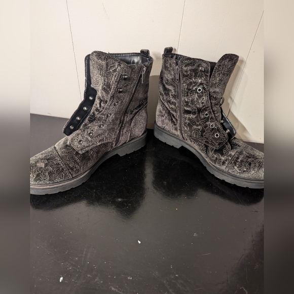 Indigo Rd Combat Style Boot Grey Size 9.5 M - Picture 3 of 8